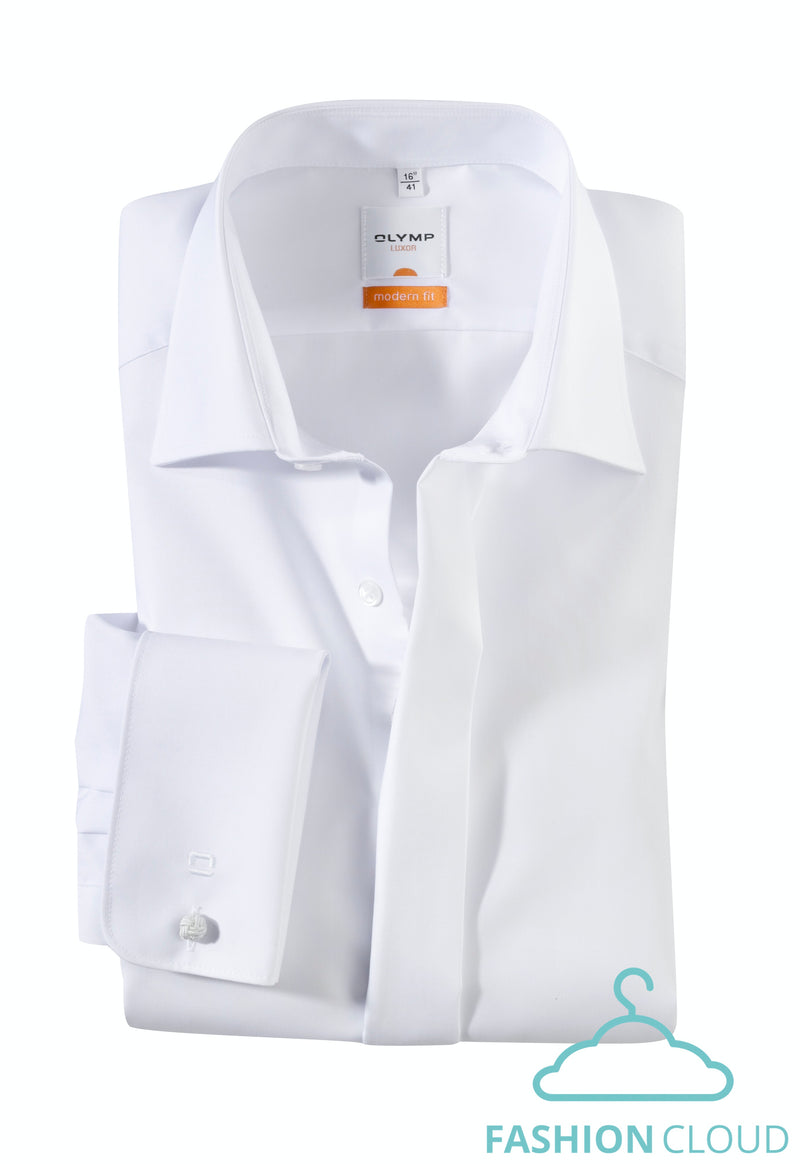 Smokinghemden wit OLYMP
