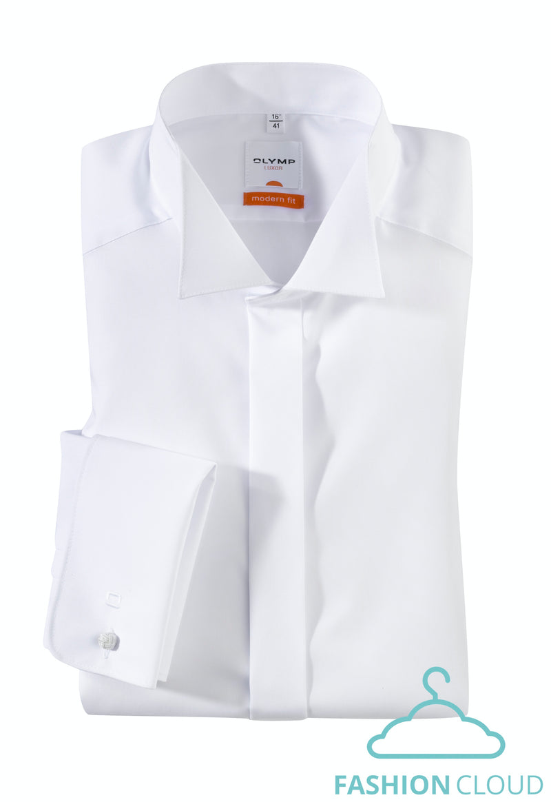 Smokinghemden wit OLYMP