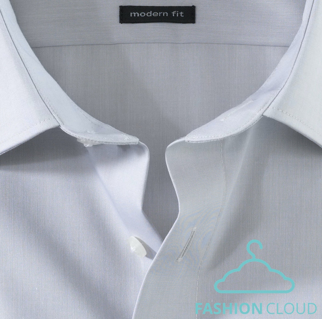 Hemden lange mouw grijs OLYMP