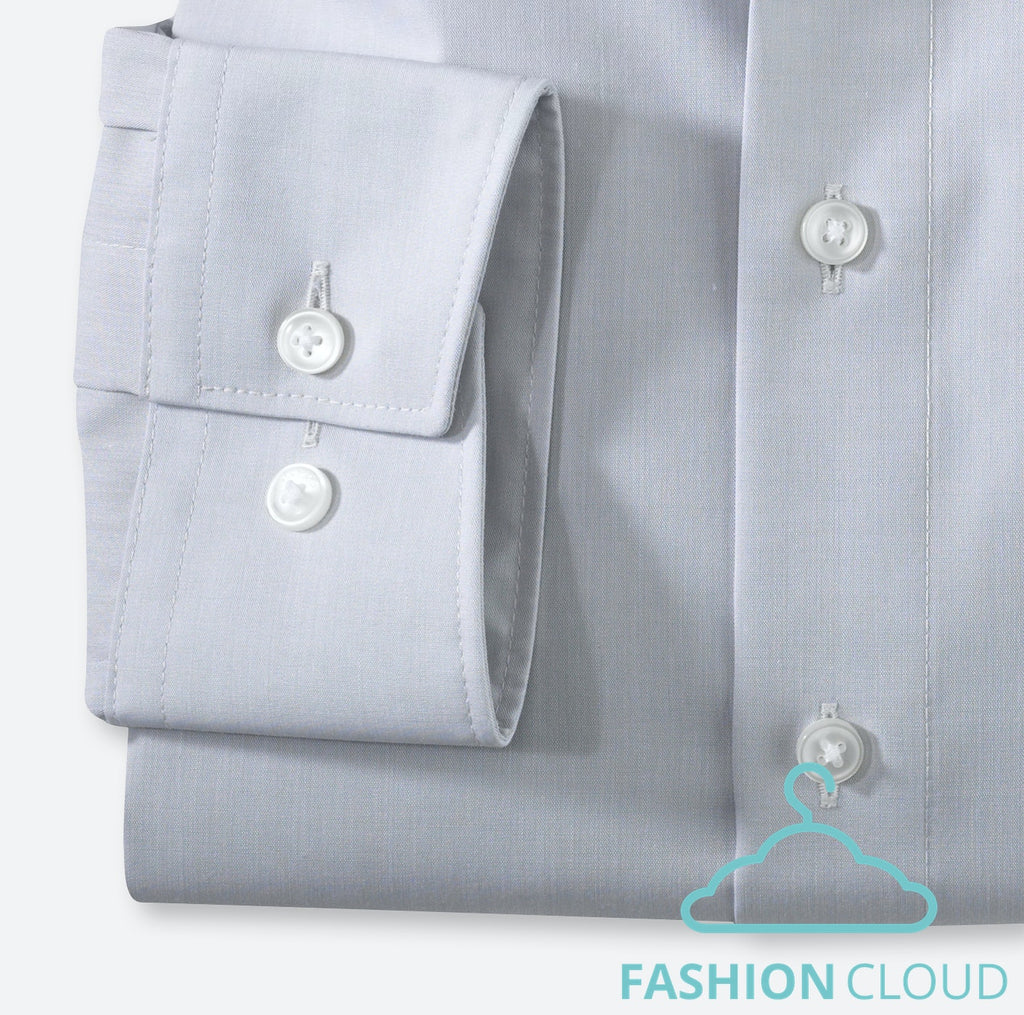 Hemden lange mouw grijs OLYMP