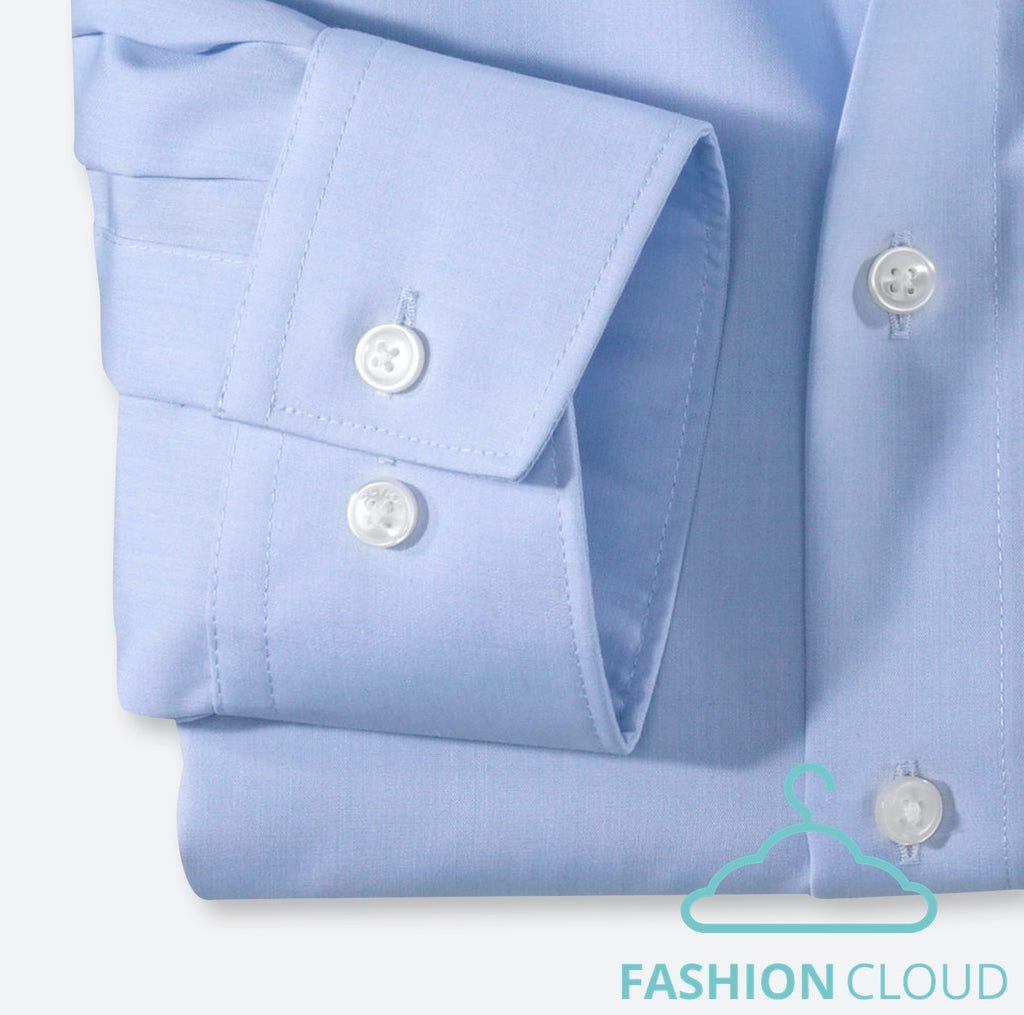 Hemden lange mouw blauw OLYMP