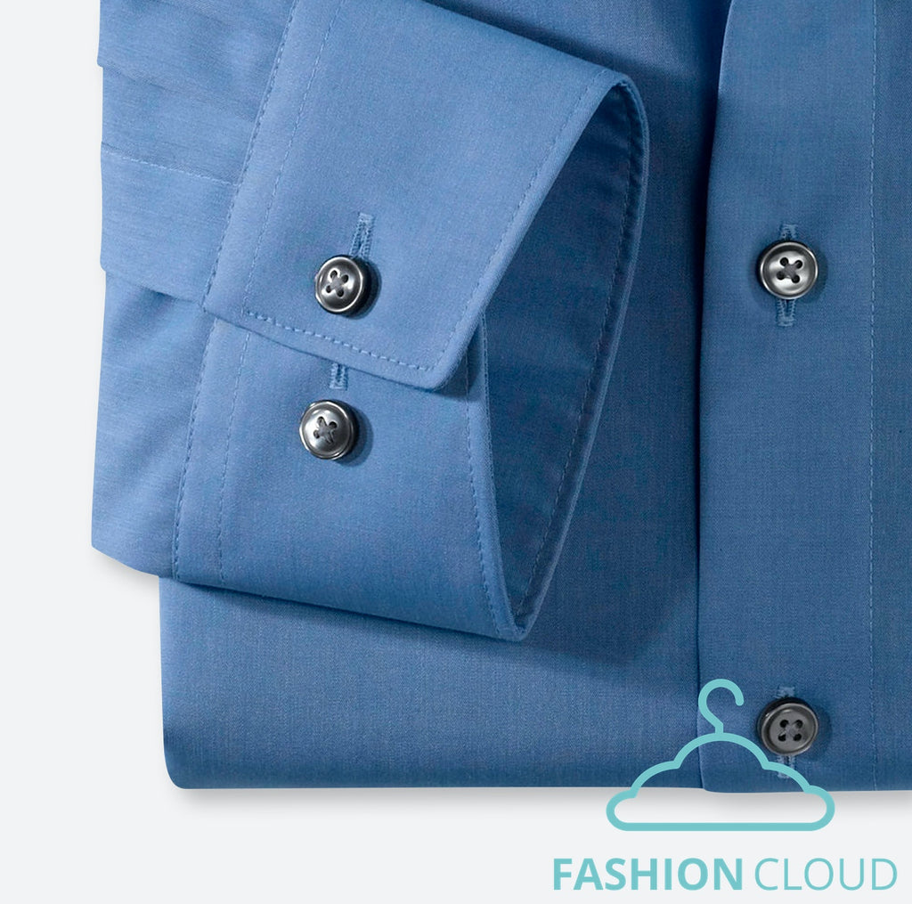 Hemden lange mouw blauw OLYMP