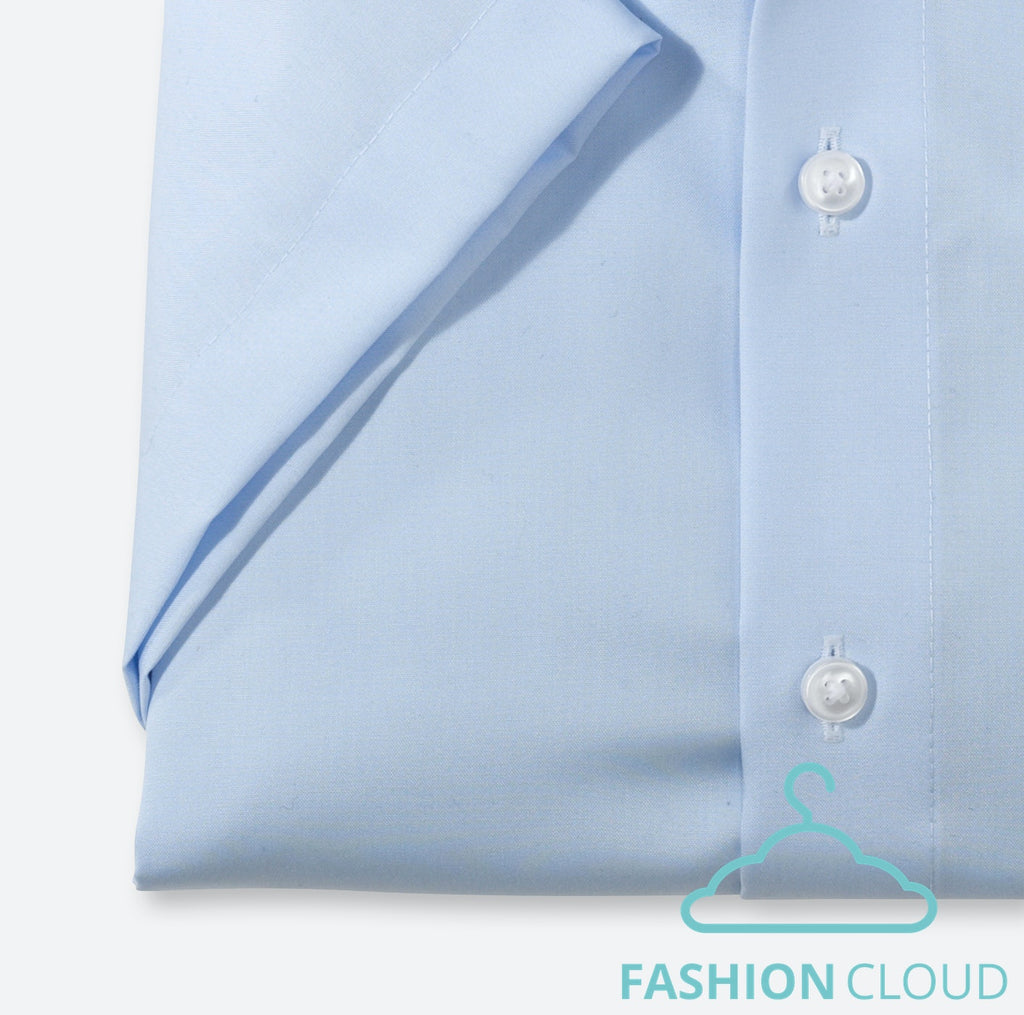 Hemden korte mouw blauw OLYMP