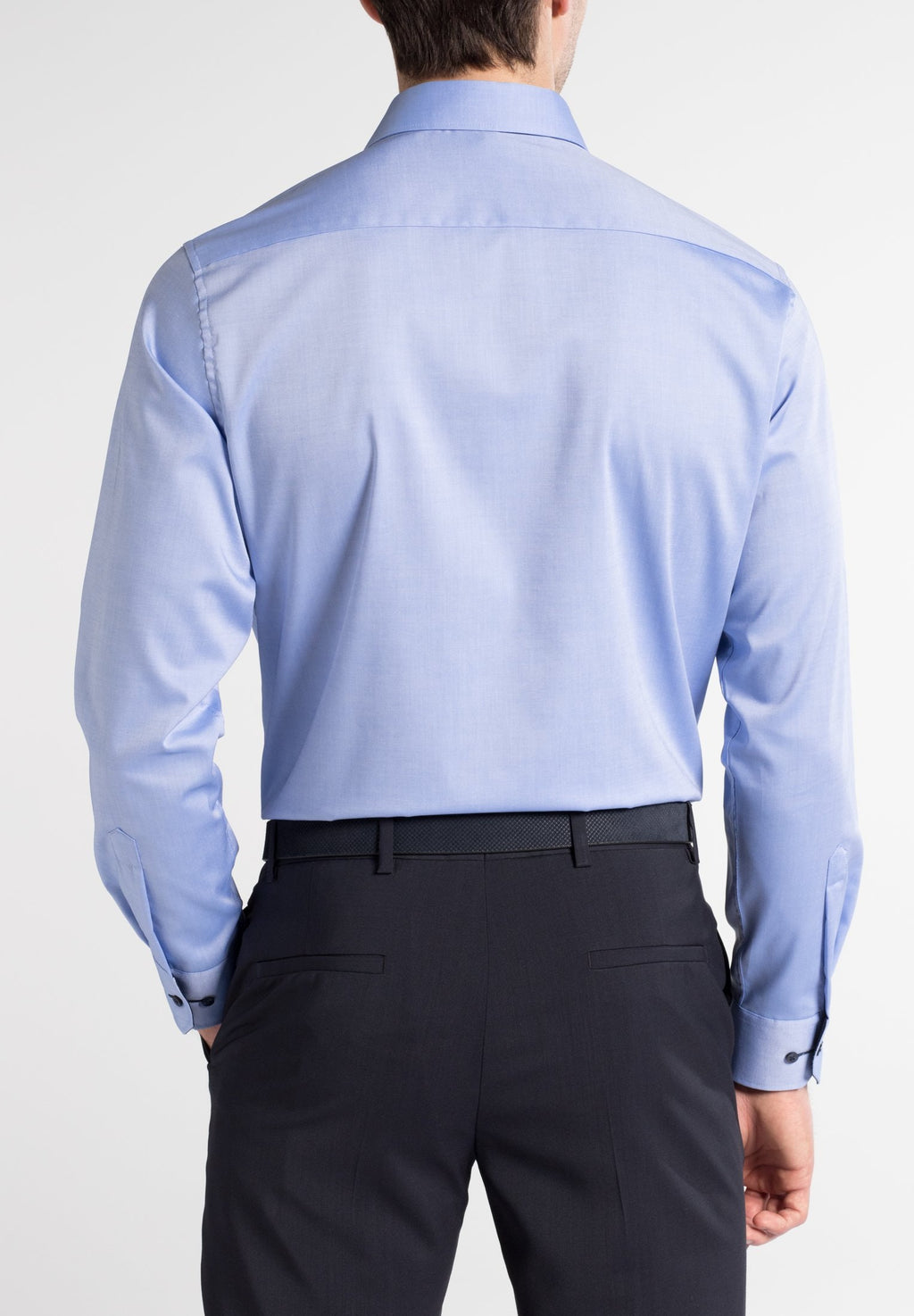 Hemden lange mouw blauw ETERNA