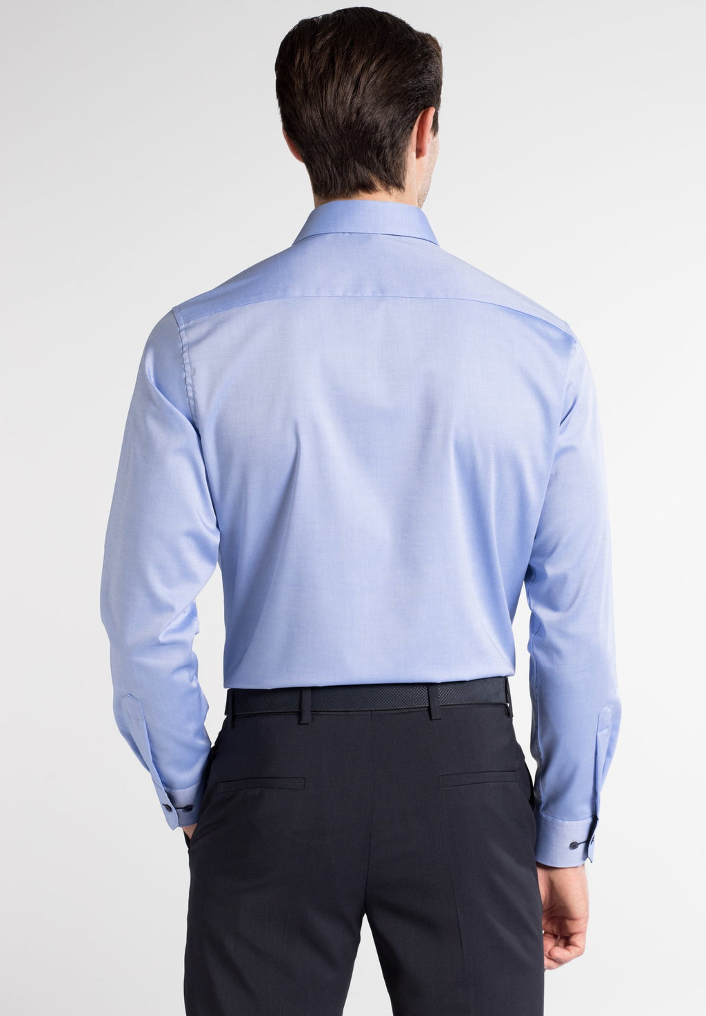 Hemden lange mouw blauw ETERNA