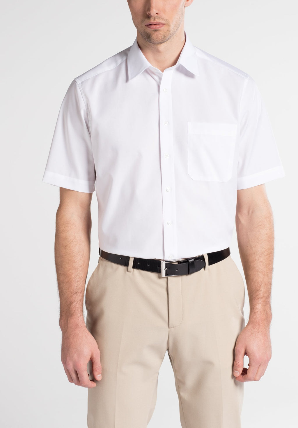 Hemden korte mouw wit ETERNA