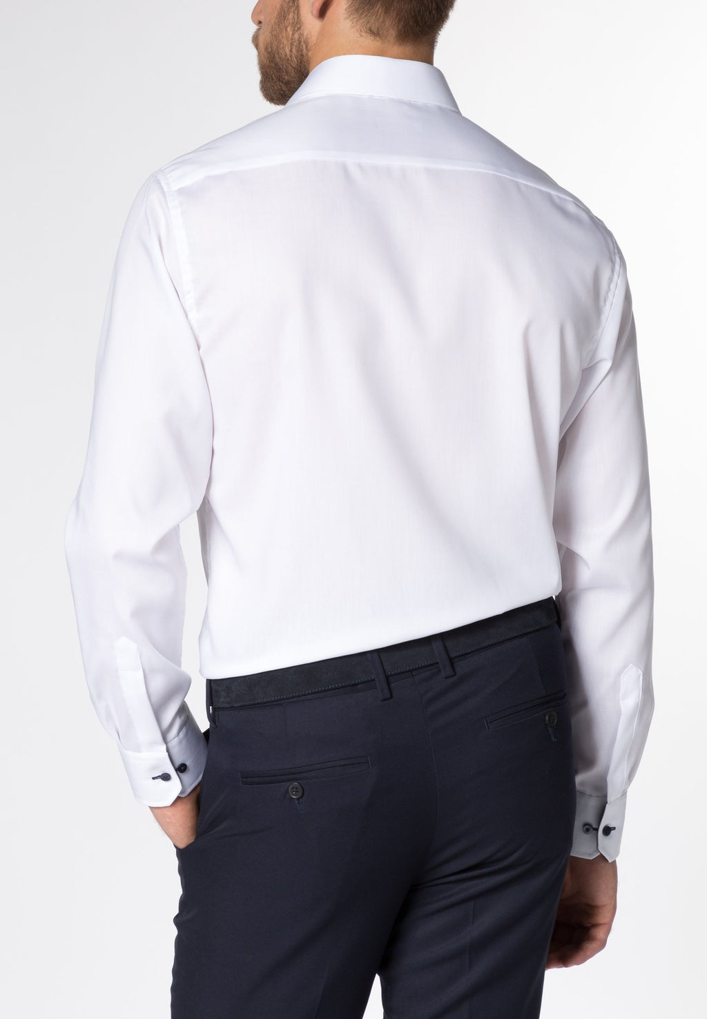 Hemden lange mouw wit ETERNA