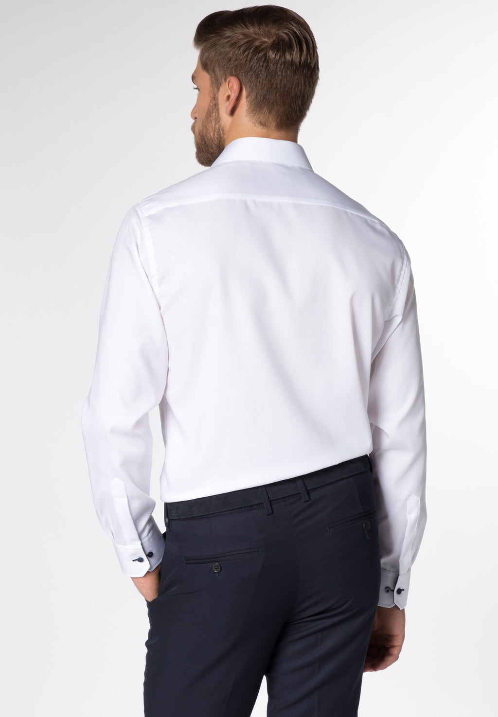 Hemden lange mouw wit ETERNA