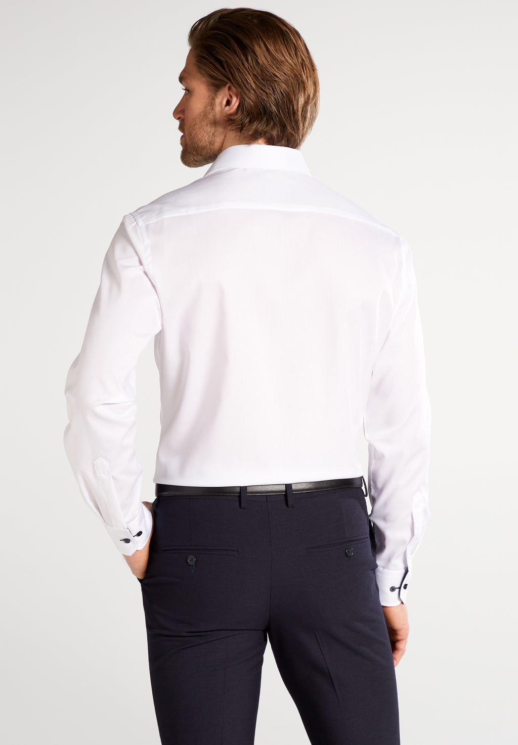 Hemden lange mouw wit ETERNA