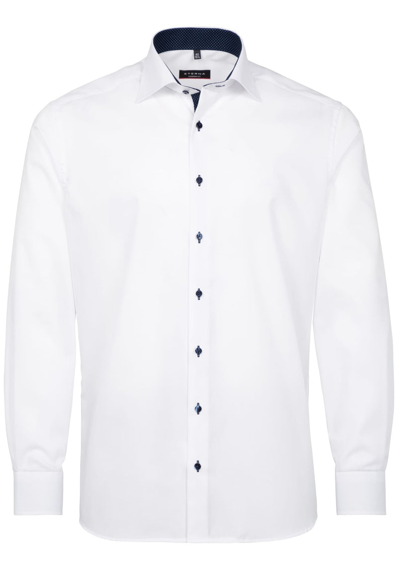 Hemden lange mouw wit ETERNA