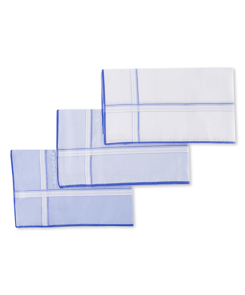 Zakdoeken blauw Profuomo