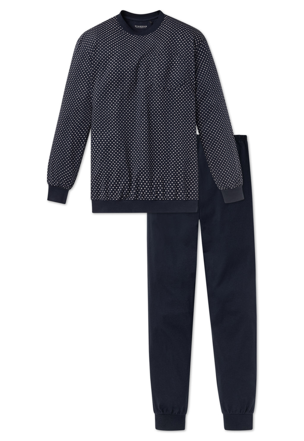 Pyjama's blauw SCHIESSER