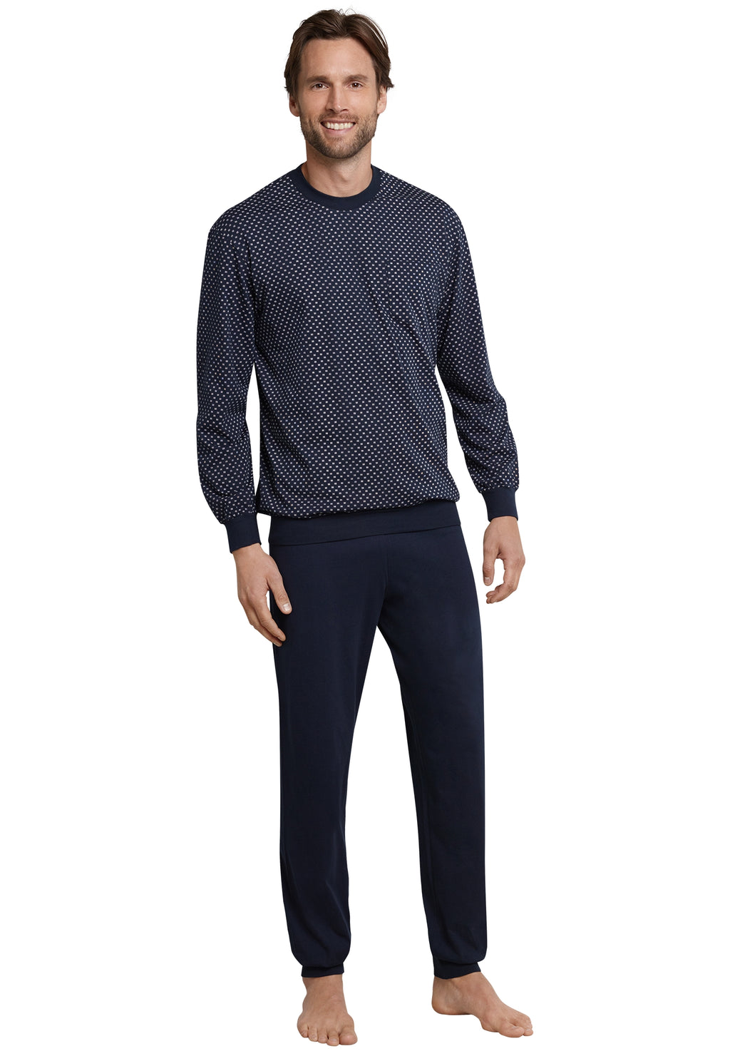 Pyjama's blauw SCHIESSER