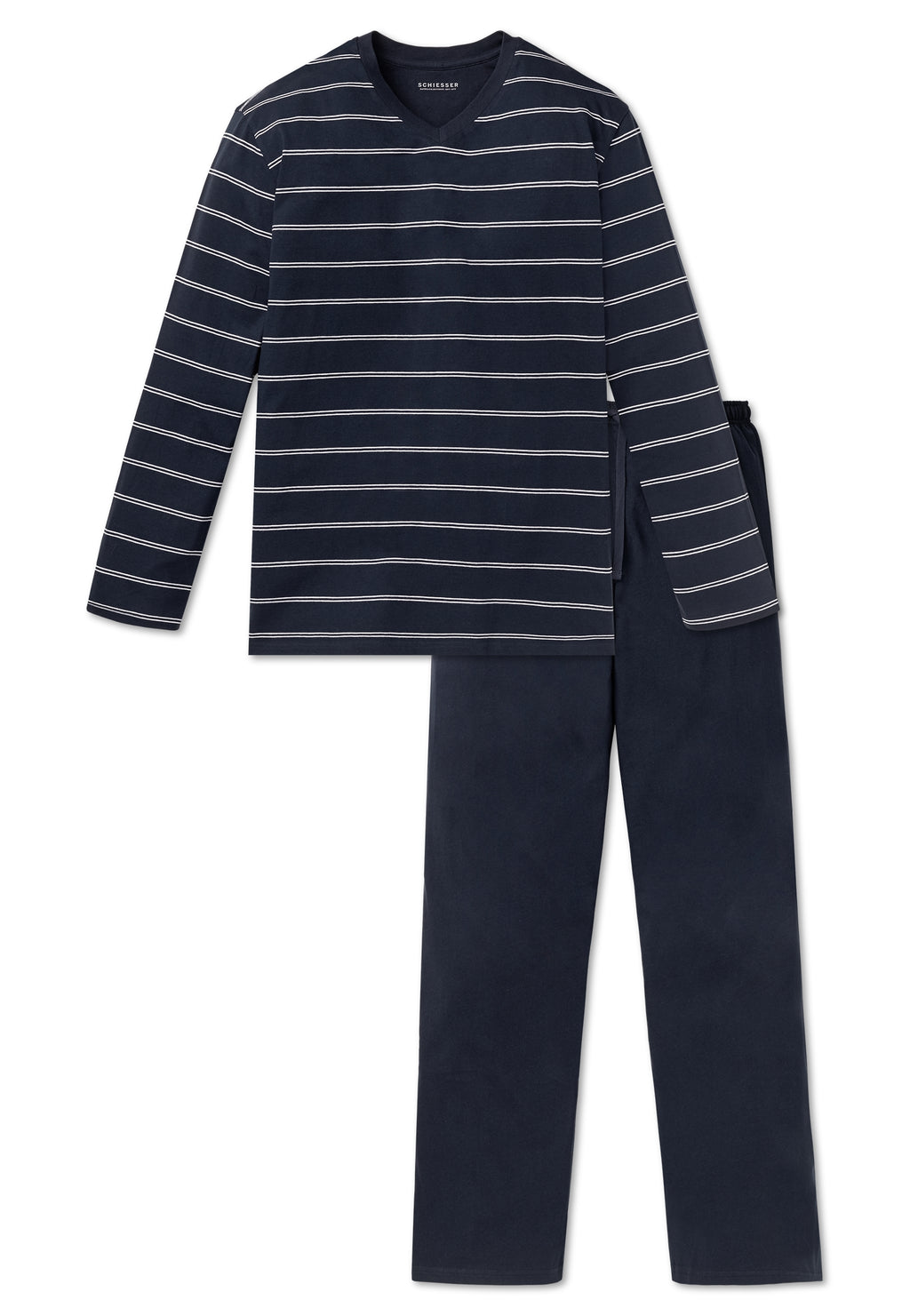 Pyjama's blauw SCHIESSER