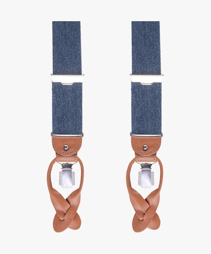 Bretellen blauw Profuomo