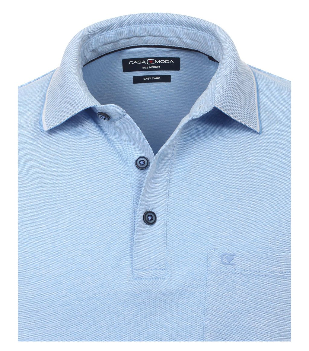 Polo's korte mouw blauw Casa Moda