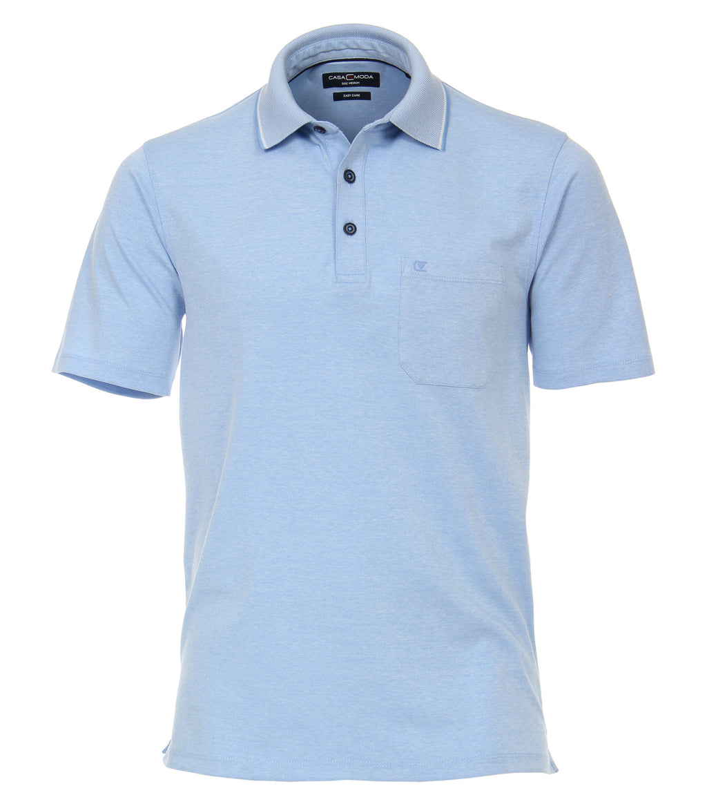 Polo's korte mouw blauw Casa Moda