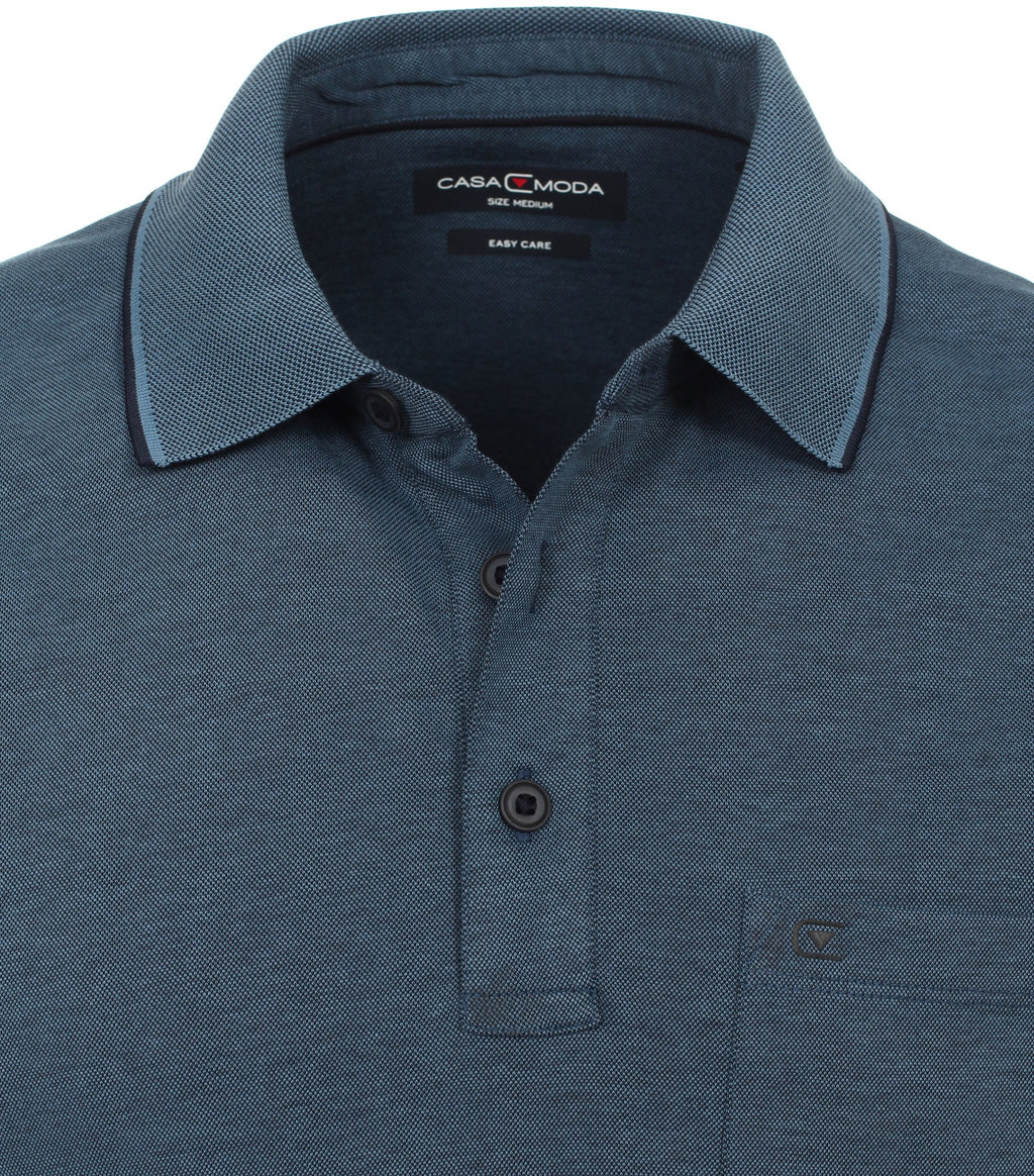 Polo's korte mouw blauw Casa Moda