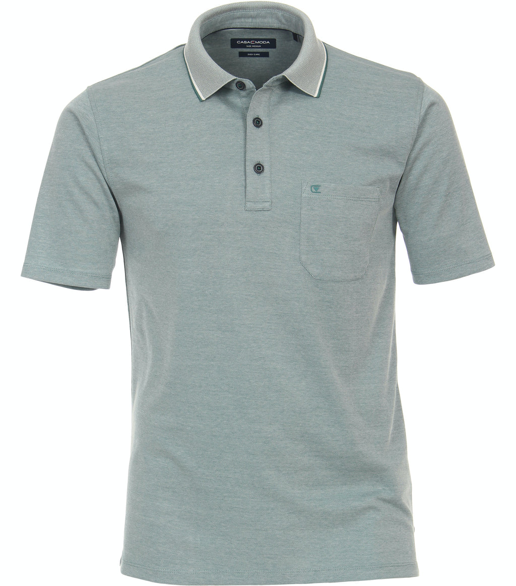 Polo's korte mouw blauw Casa Moda