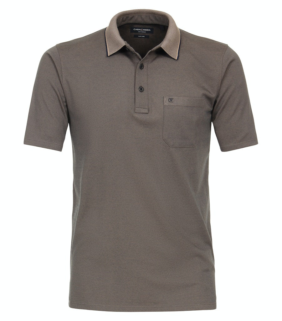 Polo's korte mouw beige Casa Moda
