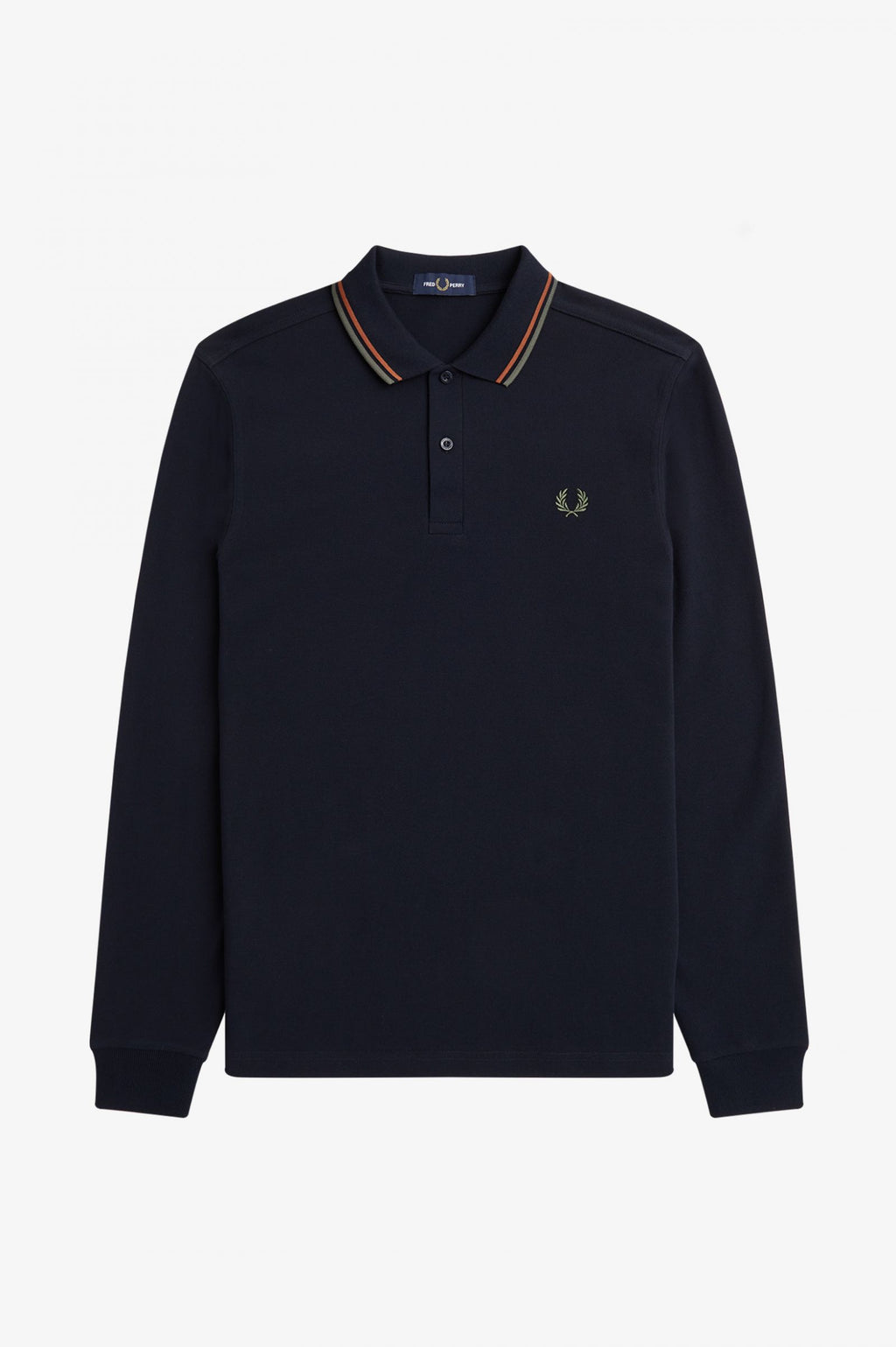 Polo's lange mouw navy Fred Perry