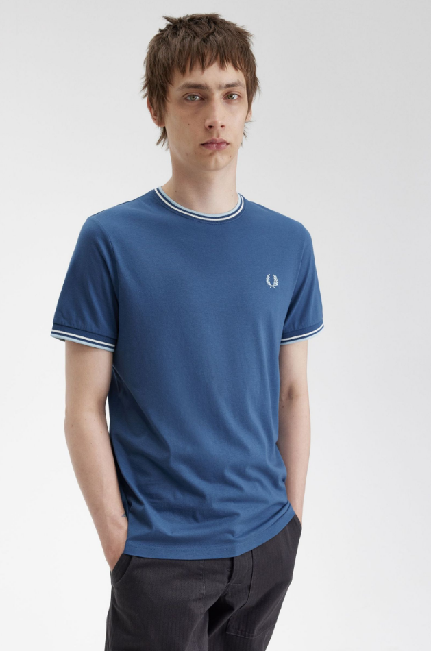 T-shirts korte mouw blauw Fred Perry