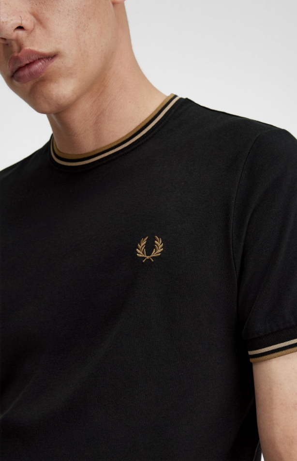 T-shirts korte mouw zwart Fred Perry