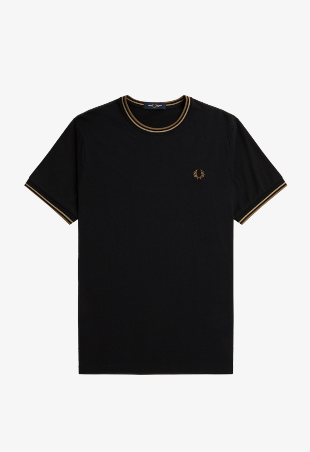 T-shirts korte mouw zwart Fred Perry