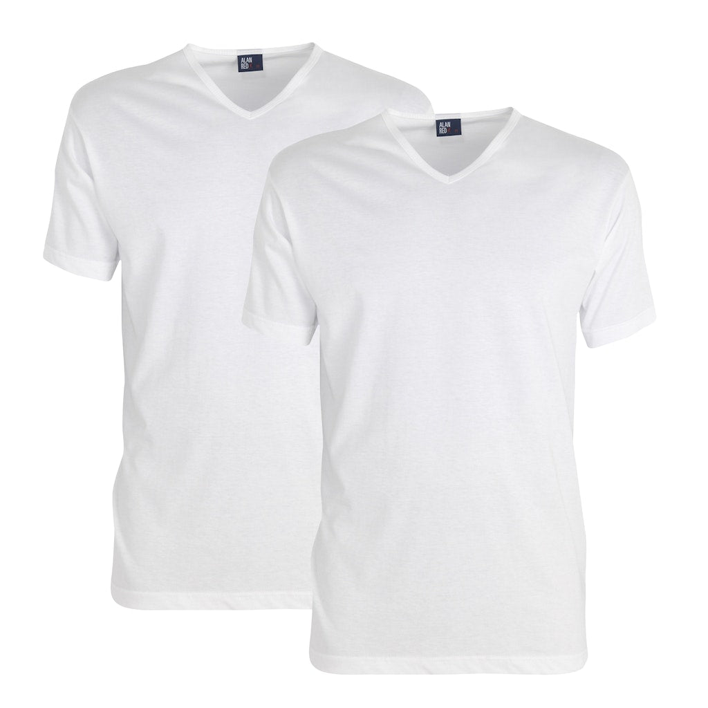 T-shirts korte mouw wit Alan Red