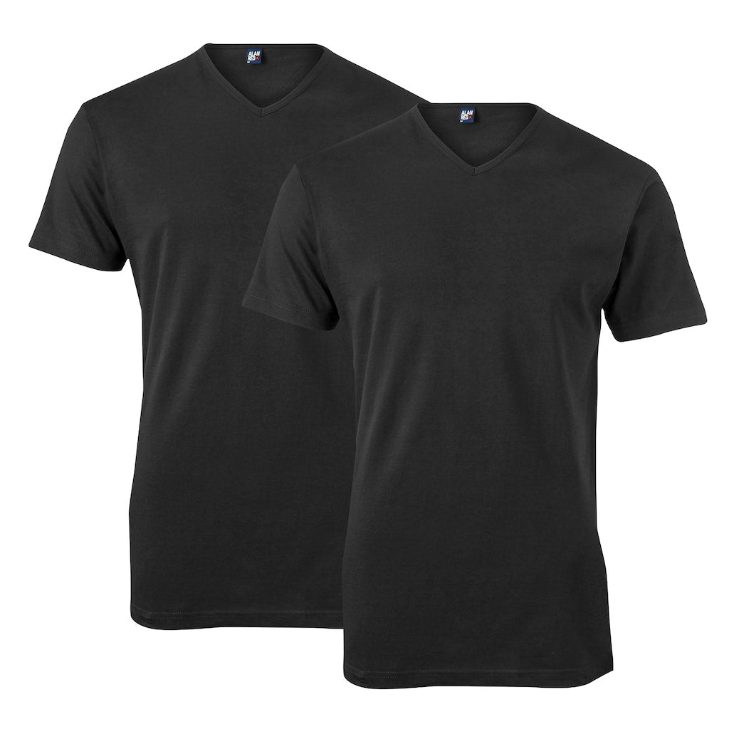 T-shirts korte mouw zwart Alan Red