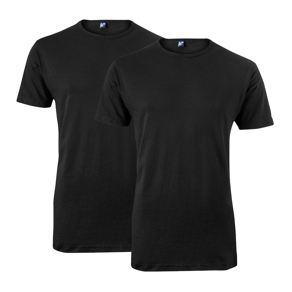 T-shirts korte mouw zwart Alan Red