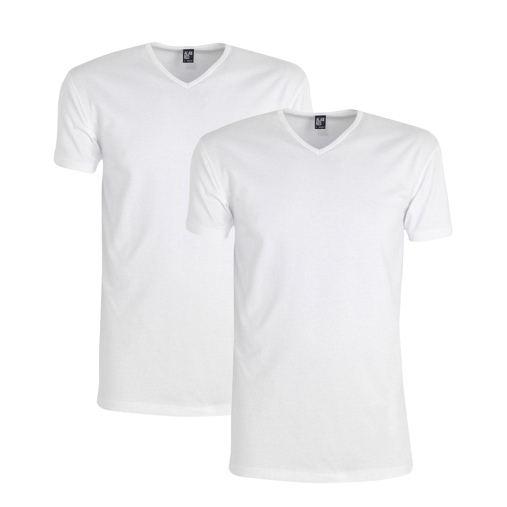 T-shirts korte mouw wit Alan Red