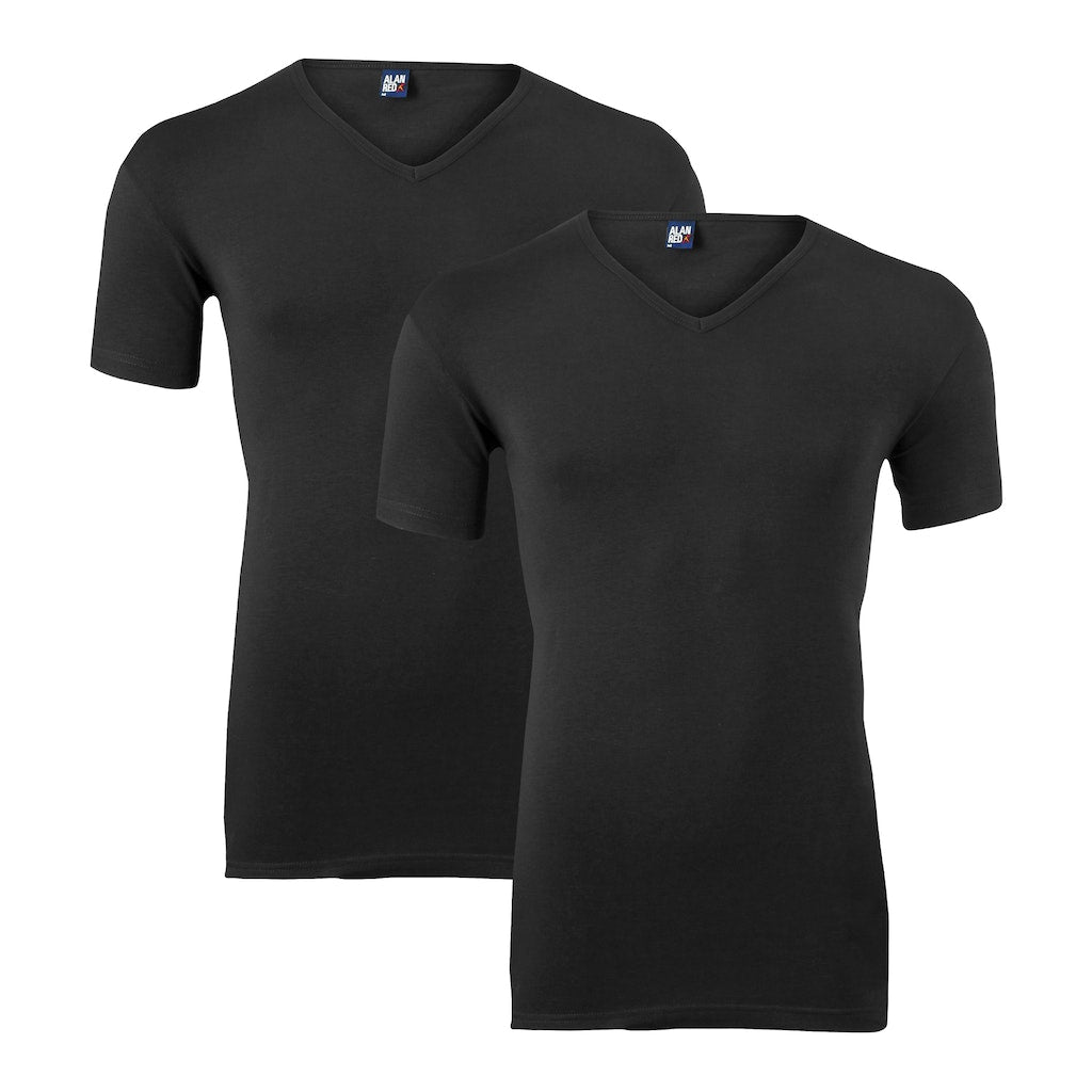 T-shirts korte mouw zwart Alan Red