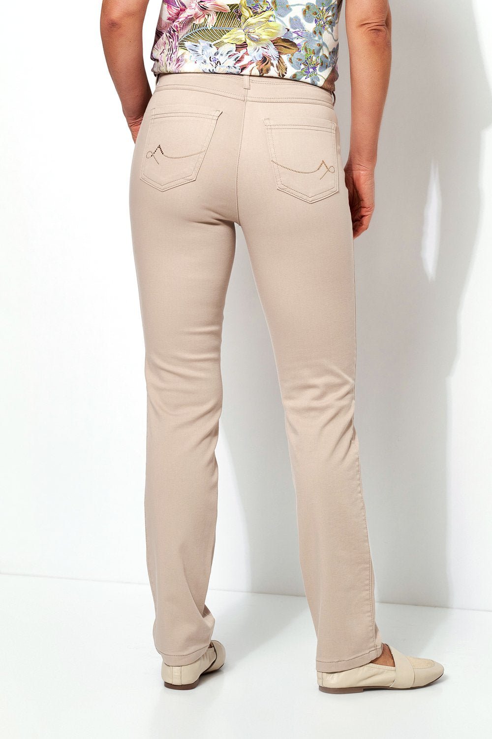 Enkelbroeken beige TONI