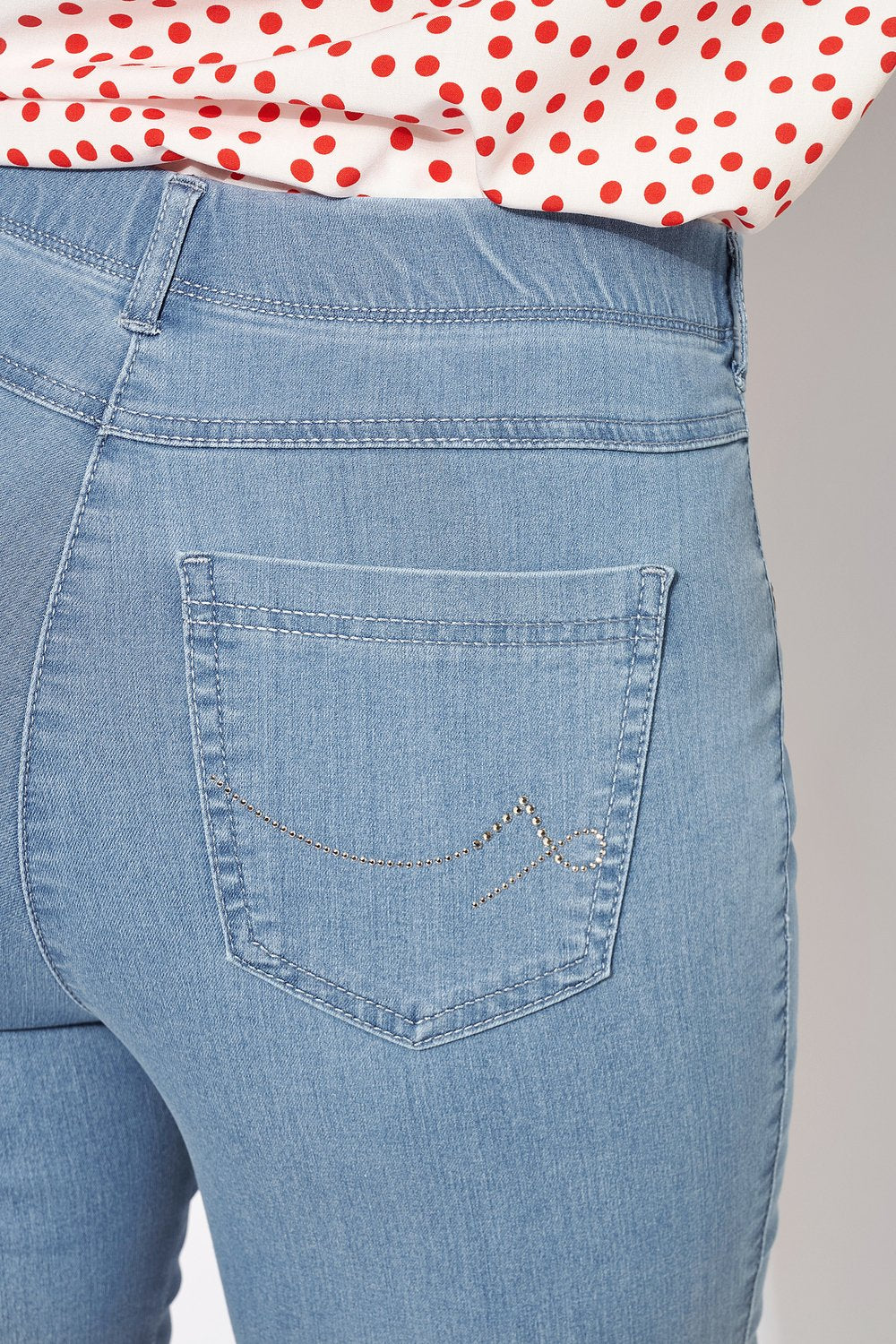 Enkelbroeken blauw TONI