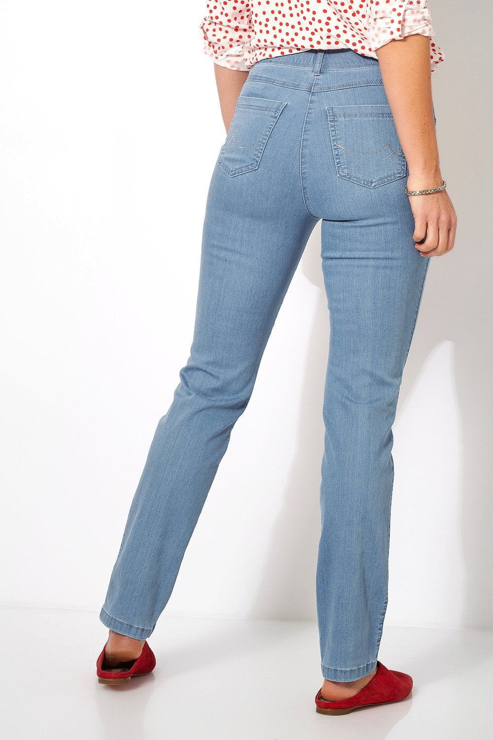 Enkelbroeken blauw TONI