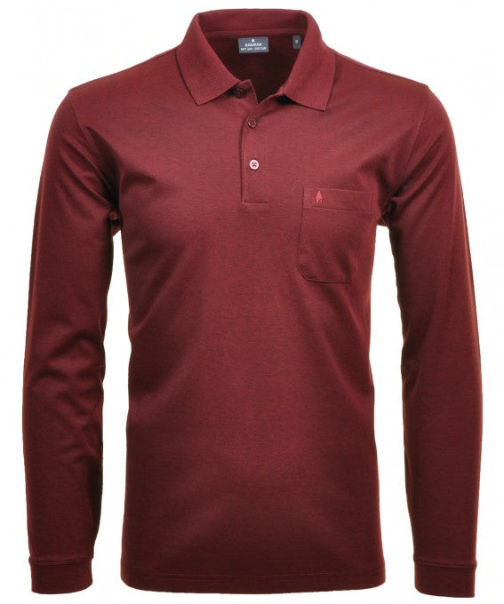 Polo's lange mouw rood Ragman