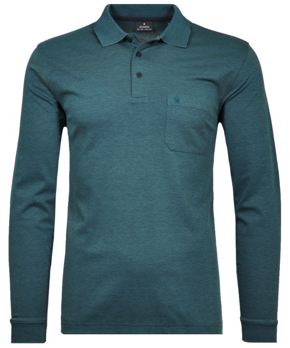 Polo's lange mouw groen Ragman