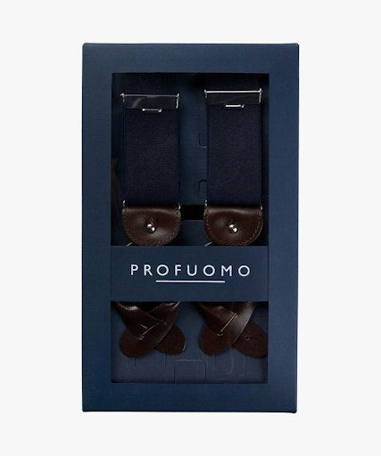 Bretellen blauw Profuomo