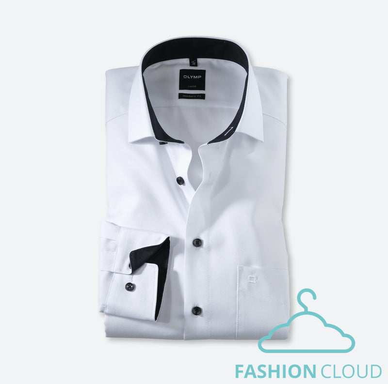 Hemden lange mouw wit OLYMP