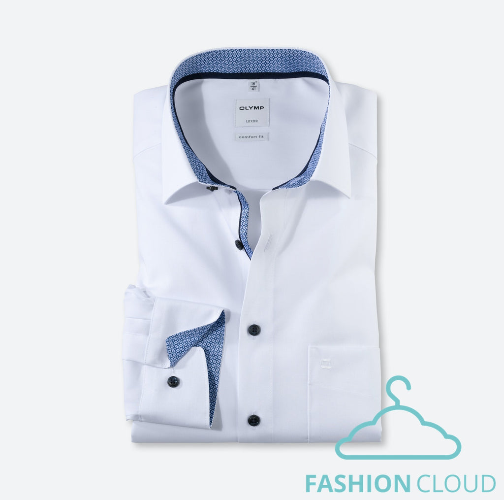 Hemden lange mouw wit OLYMP