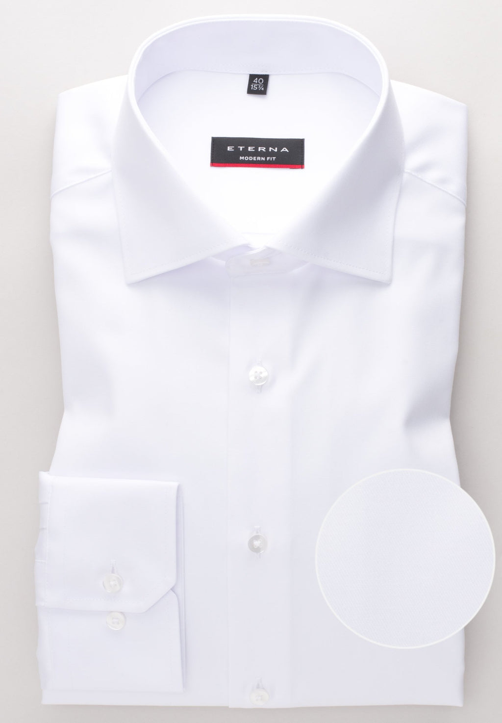Hemden lange mouw wit ETERNA
