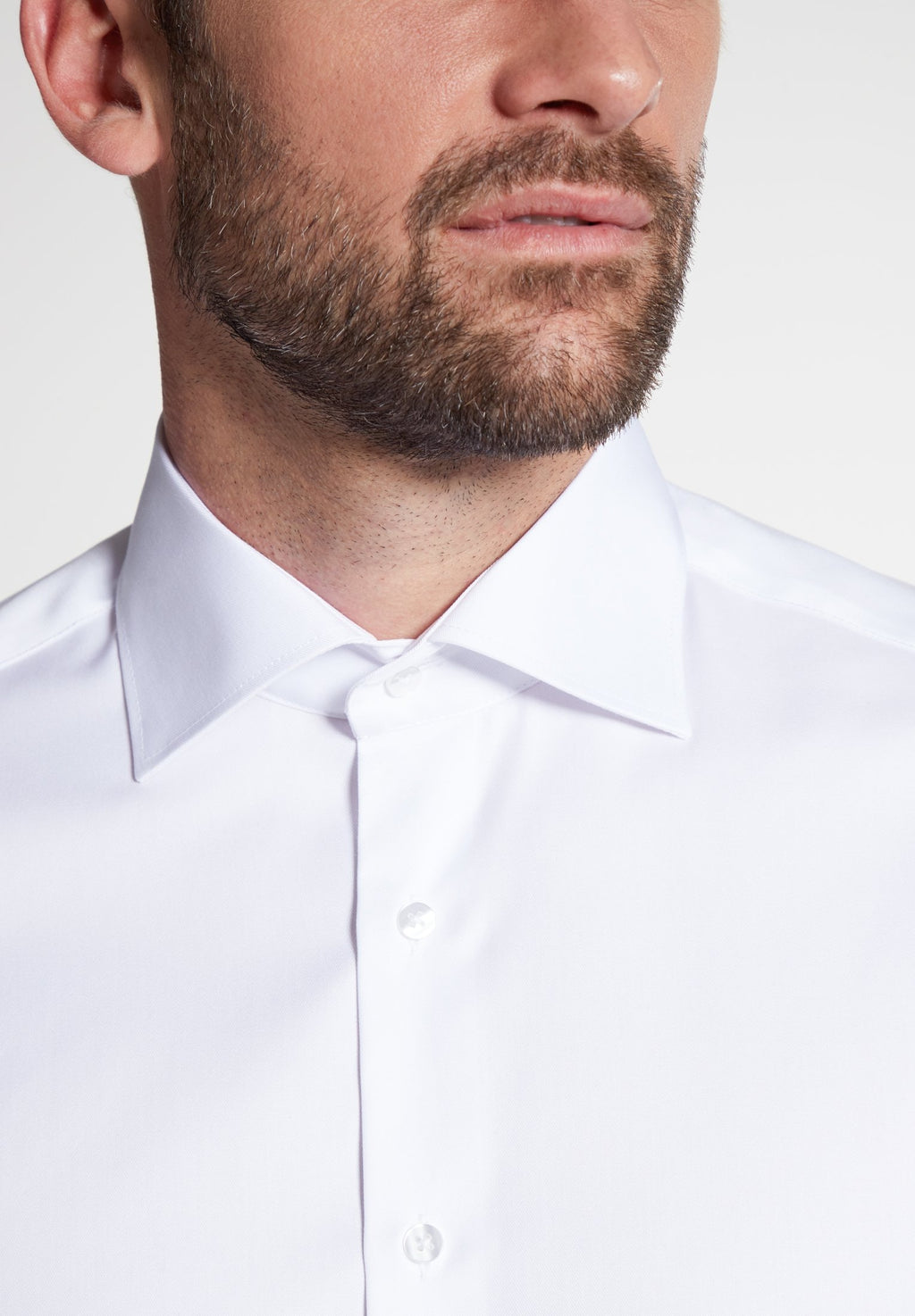 Hemden lange mouw wit ETERNA