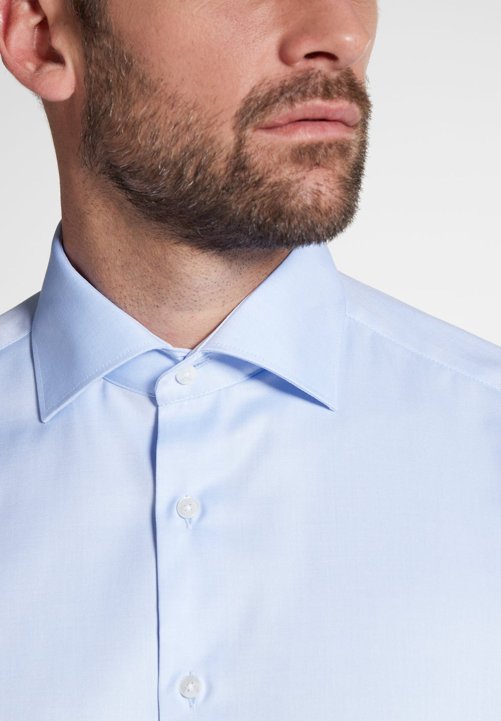 Hemden lange mouw blauw ETERNA