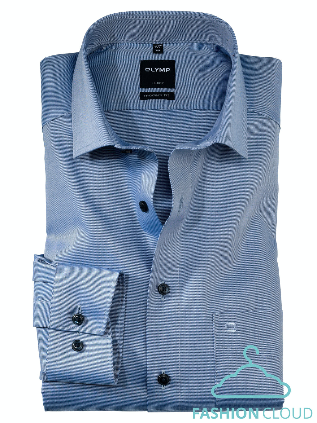 Hemden lange mouw navy OLYMP