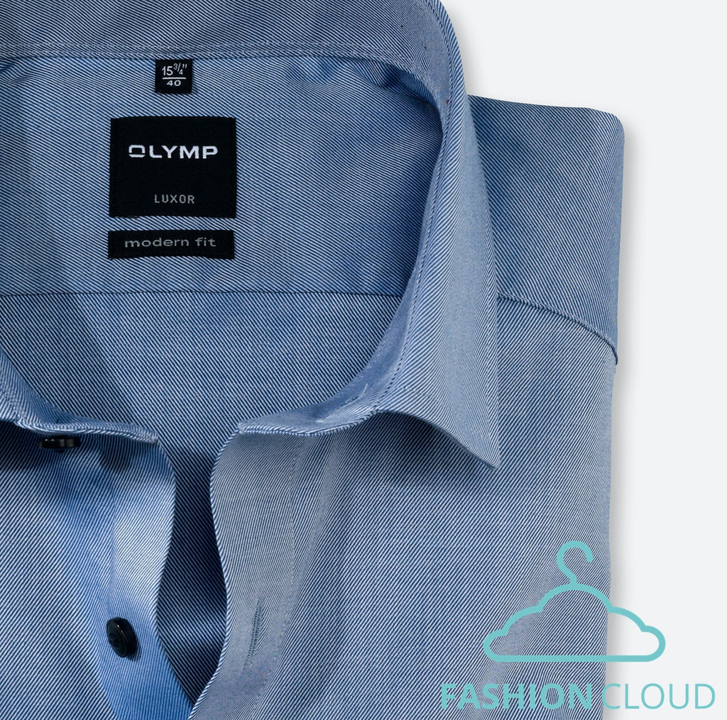 Hemden lange mouw navy OLYMP