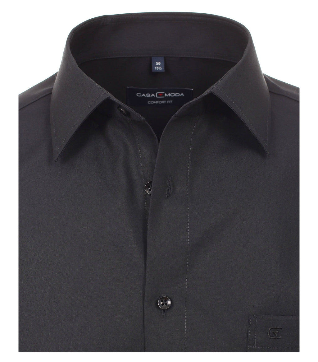 Hemden lange mouw zwart Casa Moda