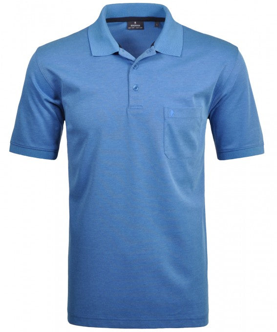 Polo's korte mouw blauw Ragman