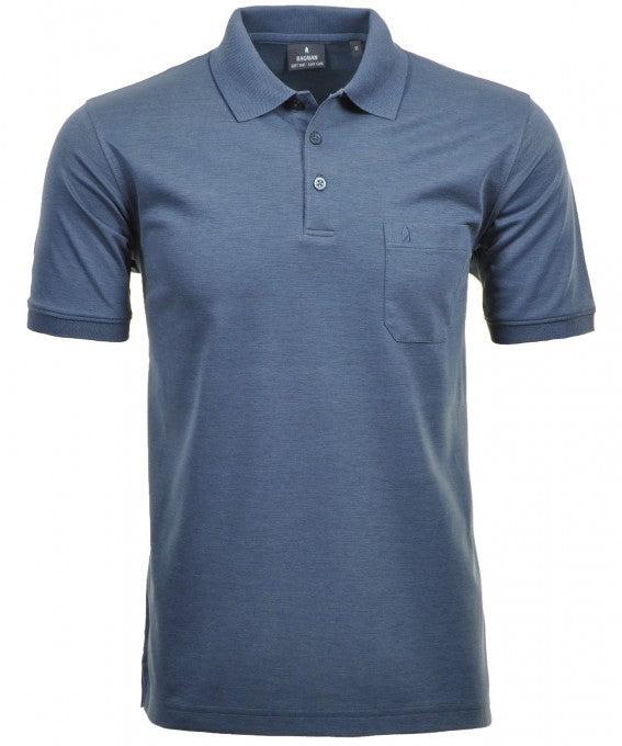 Polo's korte mouw blauw Ragman