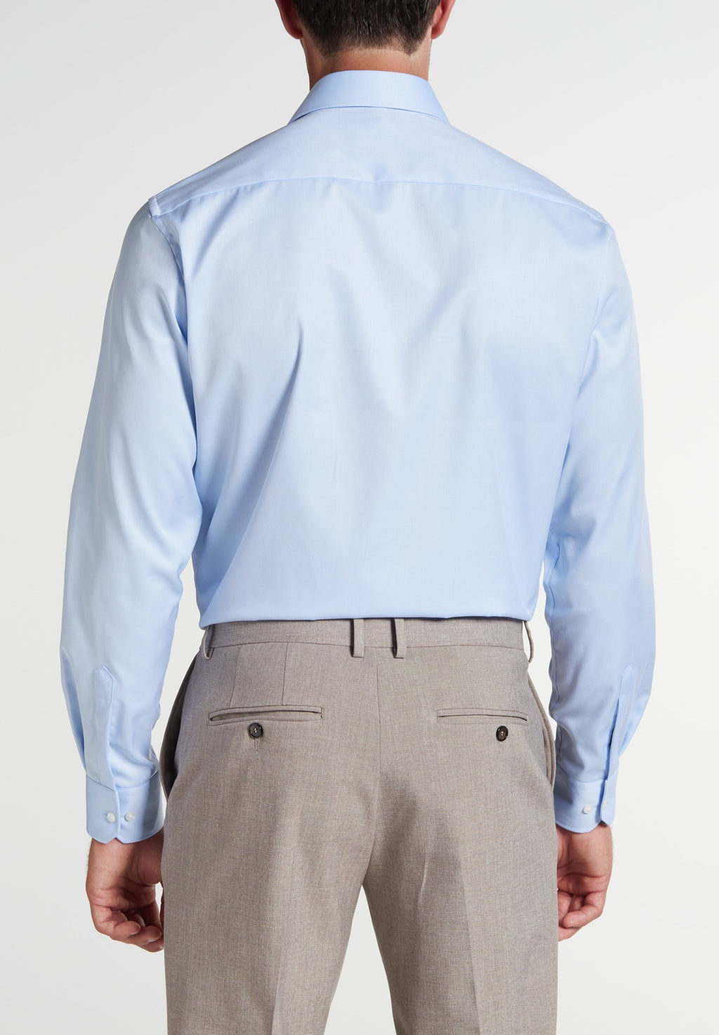 Hemden lange mouw blauw ETERNA